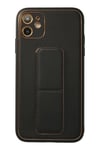 Mey İthalat®  iPhone 12 Kılıf Coco Deri Standlı Kapak - Siyah