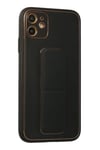 Mey İthalat®  iPhone 12 Kılıf Coco Deri Standlı Kapak - Siyah