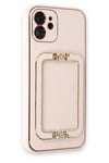 Mey İthalat®  iPhone 12 Kılıf Coco Elit Kapak - Pudra