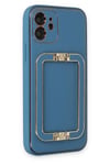 Mey İthalat®  iPhone 12 Kılıf Coco Elit Kapak - Mavi