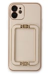 Mey İthalat®  iPhone 12 Kılıf Coco Elit Kapak - Gold