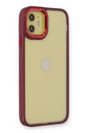 Mey İthalat®  iPhone 12 Kılıf Dora Kapak - Kırmızı