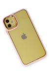 Mey İthalat®  iPhone 12 Kılıf Dora Kapak - Pudra
