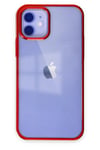 Mey İthalat®  iPhone 12 Kılıf Element Silikon - Kırmızı