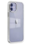 Mey İthalat®  iPhone 12 Kılıf Element Silikon - Gümüş