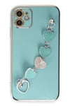 Mey İthalat®  iPhone 12 Kılıf Esila Silikon - Su Yeşili