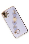 Mey İthalat®  iPhone 12 Kılıf Esila Silikon - Lila