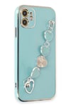 Mey İthalat®  iPhone 12 Kılıf Esila Silikon - Su Yeşili