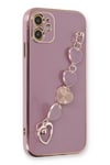 Mey İthalat®  iPhone 12 Kılıf Esila Silikon - Mor
