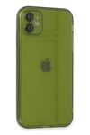 Mey İthalat®  iPhone 12 Kılıf Fly Lens Silikon - Yeşil