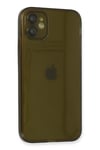 Mey İthalat®  iPhone 12 Kılıf Fly Lens Silikon - Siyah