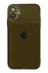 Mey İthalat®  iPhone 12 Kılıf Fly Lens Silikon - Siyah