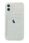Mey İthalat®  iPhone 12 Kılıf Kart Şeffaf Silikon - Şeffaf