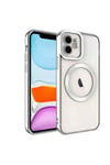 Mey İthalat®  iPhone 12 Kılıf Kross Magneticsafe Kapak - Gümüş