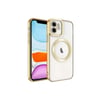Mey İthalat®  iPhone 12 Kılıf Kross Magneticsafe Kapak - Gold