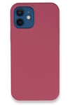 Mey İthalat®  iPhone 12 Kılıf Lansman Legant Silikon - Fuşya