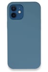 Mey İthalat®  iPhone 12 Kılıf Lansman Legant Silikon - Açık Mavi