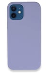 Mey İthalat®  iPhone 12 Kılıf Lansman Legant Silikon - Lila