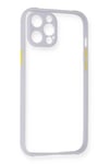 Mey İthalat®  iPhone 12 Kılıf Miami Şeffaf Silikon - Lila