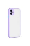 Mey İthalat®  iPhone 12 Kılıf Montreal Silikon Kapak - Mor