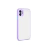 Mey İthalat®  iPhone 12 Kılıf Montreal Silikon Kapak - Mor