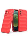 Mey İthalat®  iPhone 12 Kılıf Optimum Silikon - Kırmızı
