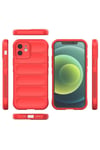 Mey İthalat®  iPhone 12 Kılıf Optimum Silikon - Kırmızı