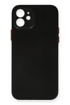 Mey İthalat®  iPhone 12 Kılıf PP Ultra İnce Kapak - Siyah