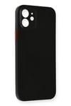 Mey İthalat®  iPhone 12 Kılıf PP Ultra İnce Kapak - Siyah