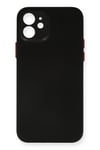Mey İthalat®  iPhone 12 Kılıf PP Ultra İnce Kapak - Siyah