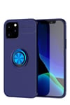 Mey İthalat®  iPhone 12 Kılıf Range Yüzüklü Silikon - Mavi
