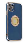 Mey İthalat®  iPhone 12 Kılıf Store Silikon - Mavi