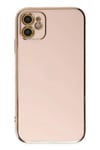 Mey İthalat®  iPhone 12 Kılıf Volet Silikon - Pembe
