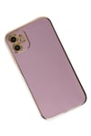 Mey İthalat®  iPhone 12 Kılıf Volet Silikon - Mor