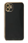 Mey İthalat®  iPhone 12 Kılıf Volet Silikon - Siyah