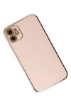 Mey İthalat®  iPhone 12 Kılıf Volet Silikon - Pembe