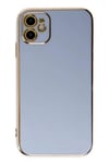 Mey İthalat®  iPhone 12 Kılıf Volet Silikon - Mavi