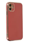 Mey İthalat®  iPhone 12 Kılıf Volet Silikon - Kırmızı