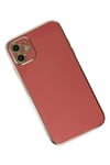 Mey İthalat®  iPhone 12 Kılıf Volet Silikon - Kırmızı