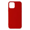 Mey İthalat®  iPhone 12 Mini Kılıf First Silikon - Koyu Kırmızı
