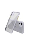 Mey İthalat®  iPhone 12 Mini Kılıf Miami Şeffaf Silikon - Lila