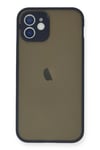 Mey İthalat®  iPhone 12 Mini Kılıf Montreal Silikon Kapak - Lacivert