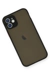 Mey İthalat®  iPhone 12 Mini Kılıf Montreal Silikon Kapak - Siyah