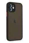 Mey İthalat®  iPhone 12 Mini Kılıf Montreal Silikon Kapak - Siyah
