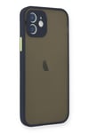 Mey İthalat®  iPhone 12 Mini Kılıf Montreal Silikon Kapak - Lacivert