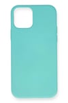 Mey İthalat®  iPhone 12 Mini Kılıf Nano içi Kadife Silikon - Turkuaz