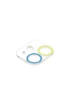 Mey İthalat®  iPhone 12 Mini Renkli Kamera Lens Koruma Cam - Sarı-Mavi