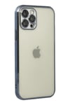 Mey İthalat®  iPhone 12 Pro Kılıf  Lensli Silikon - Lacivert