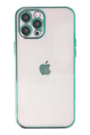 Mey İthalat®  iPhone 12 Pro Kılıf  Lensli Silikon - Yeşil
