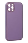 Mey İthalat®  iPhone 12 Pro Kılıf Coco Deri Silikon Kapak - Lila